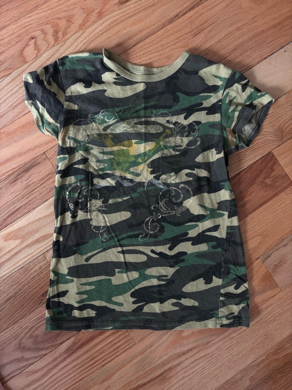 3/$20 Camo Short Sleeve Tee - Green Camouflage
